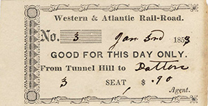 W&A Ticket 1853 David Stephenson